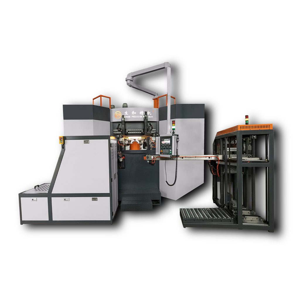 十九轴砖塔式四方向伺服搪孔展槽攻牙专用机