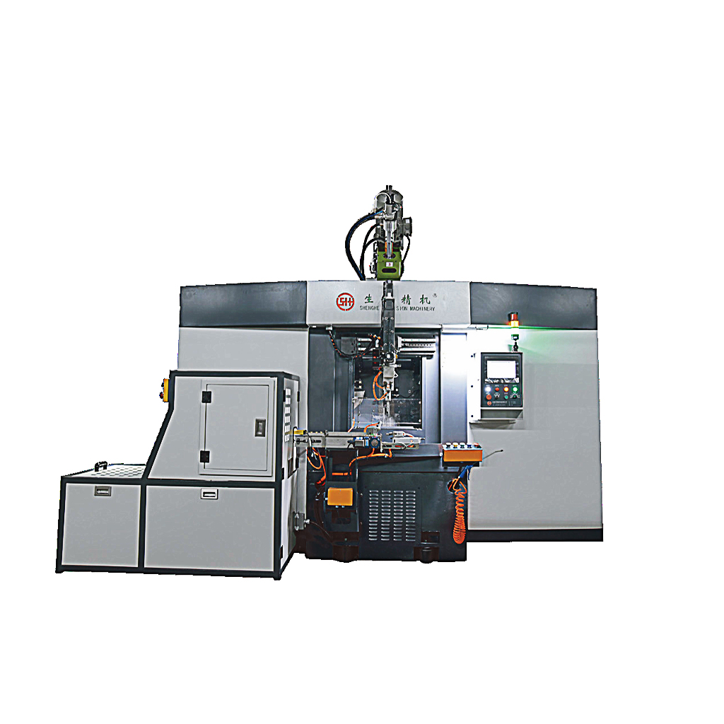 十一轴水车式三方向伺服搪孔/展槽/车牙专用机