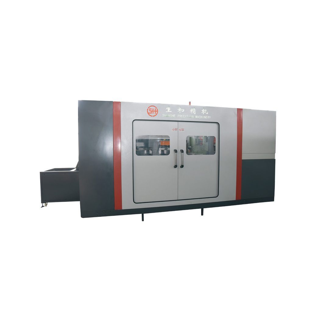  卧式六轴转盘式伺服搪孔/展槽/车牙专用机