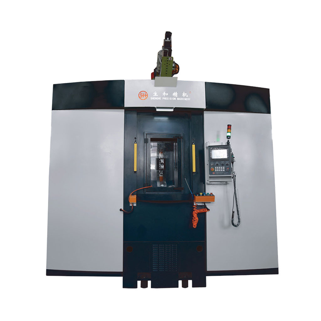 十一轴水车式三方向伺服搪孔/展槽/攻牙专用机