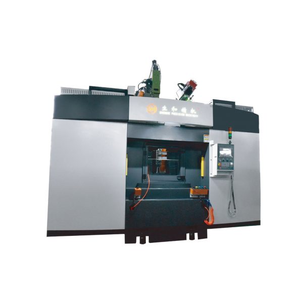 十四轴水车式三方向伺服搪孔/展槽/攻牙专用机