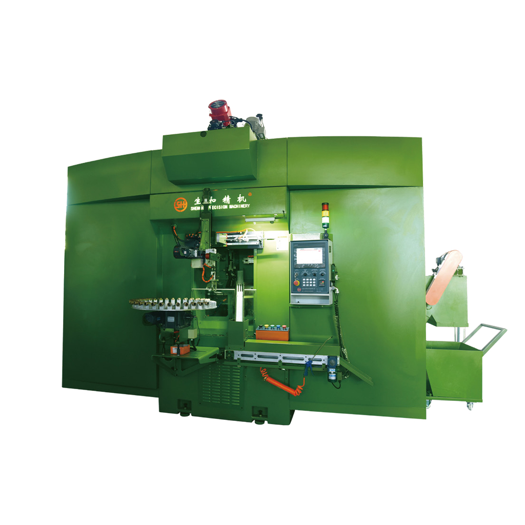 十四轴水车式三方向伺服搪孔/攻牙/展刀/车外圆专用机